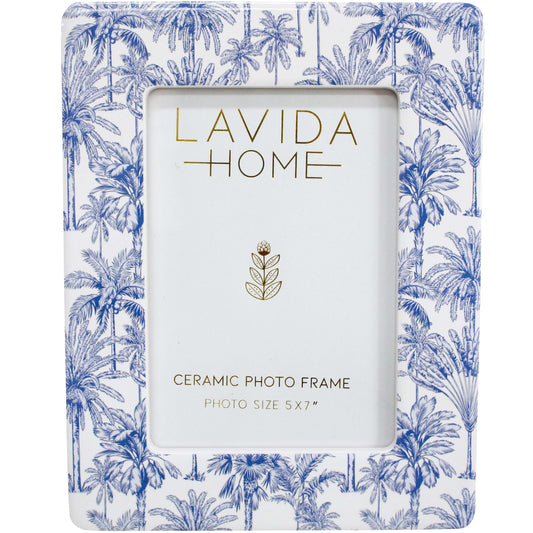 Hamptons Ceramic Photo Frame - 5x7