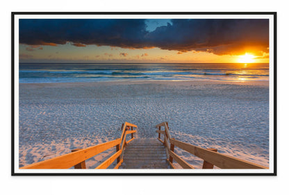 Mermaid Beach Gold Coast Queensland sunrise coastal wall art print