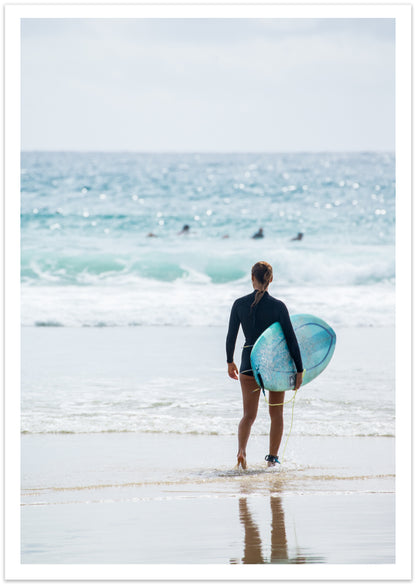 Gone Surfing Byron Bay | Coastal Wall Art Print