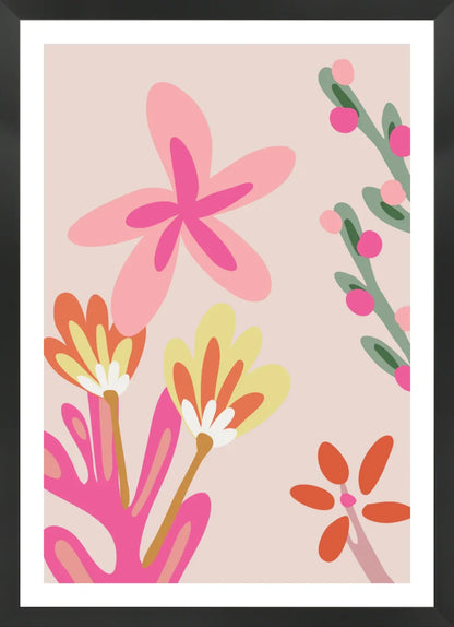 Pink Floral 6 | Poster Art Print