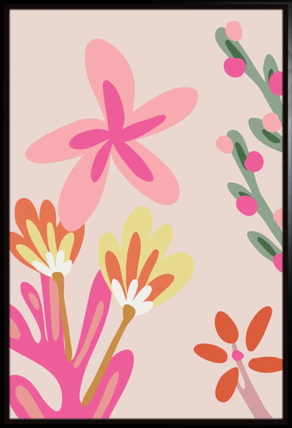Pink Floral 6 | Poster Art Print