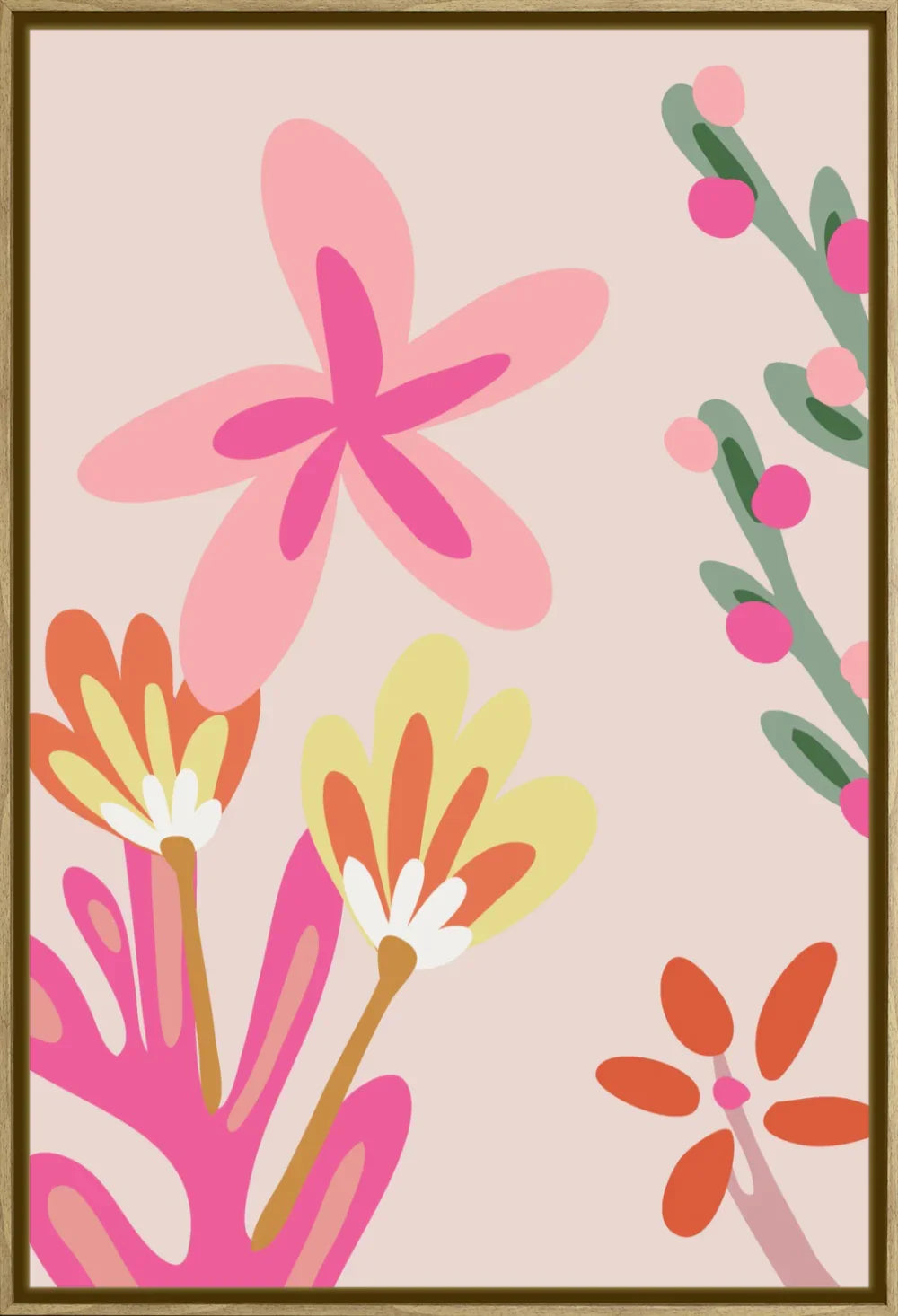 Pink Floral 6 | Poster Art Print