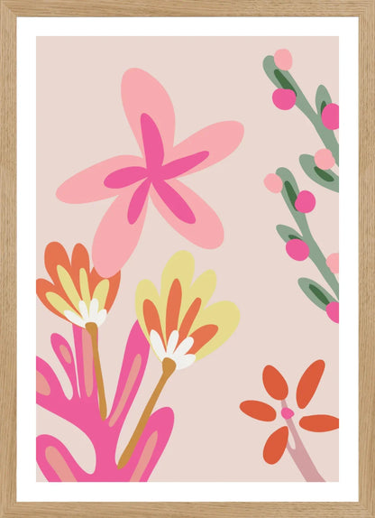 Pink Floral 6 | Poster Art Print