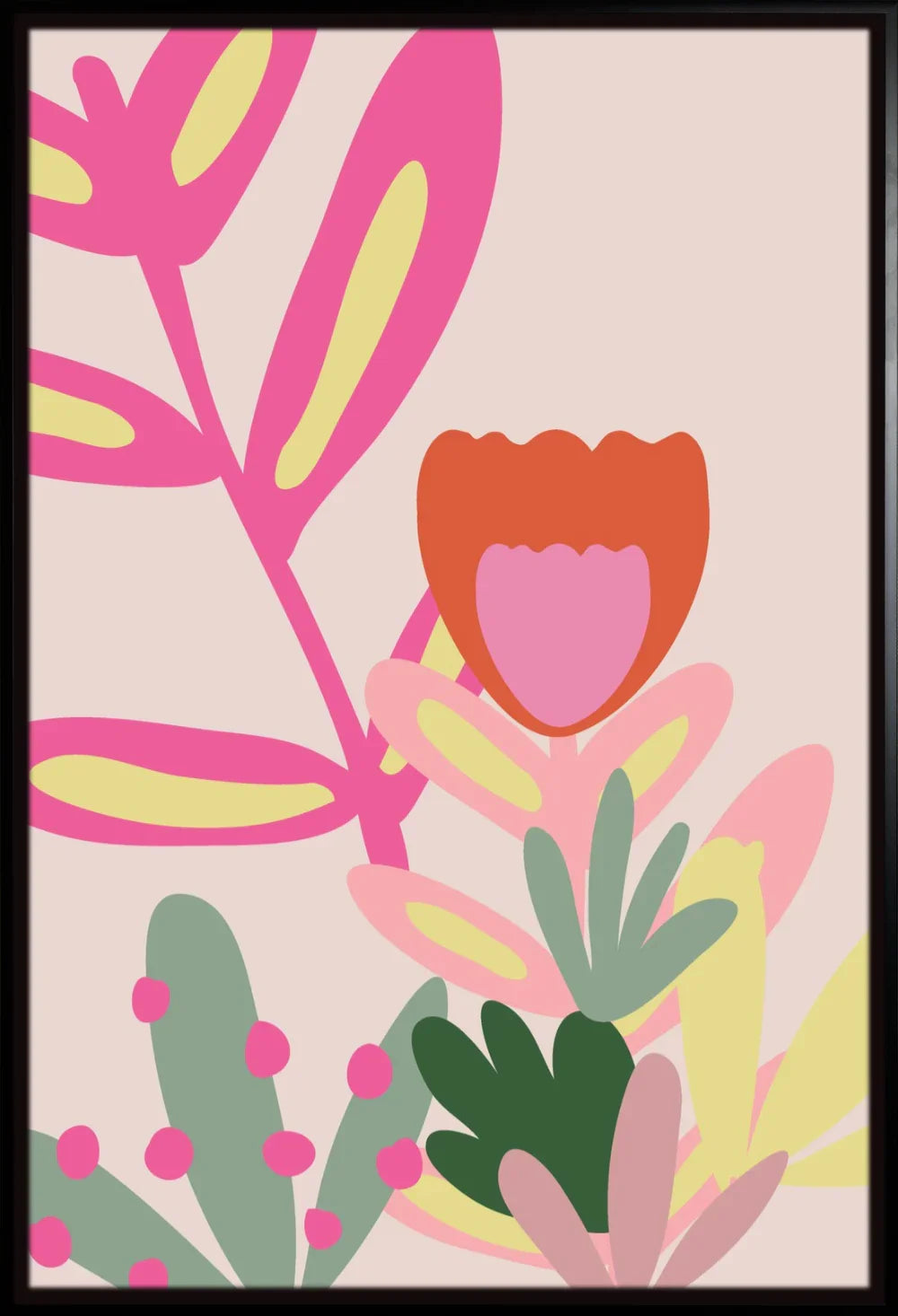 Pink Floral 7 | Poster Art Print