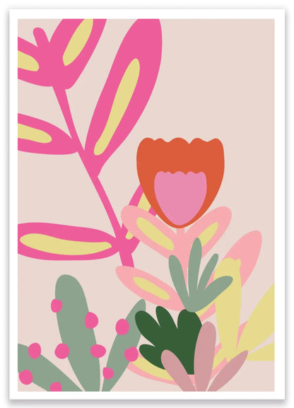Pink Floral 7 | Poster Art Print