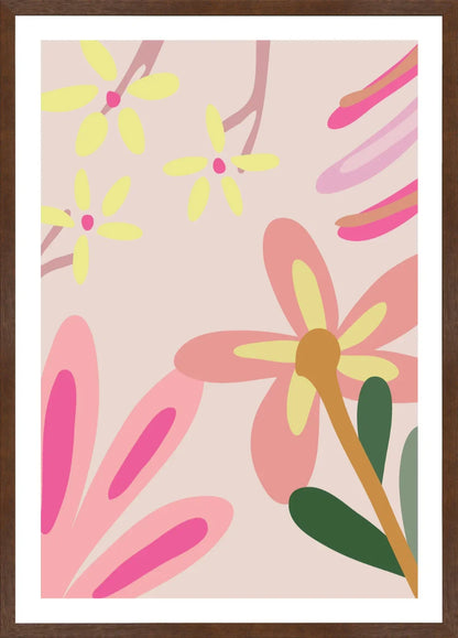 Pink Floral 9 | Poster Art Print
