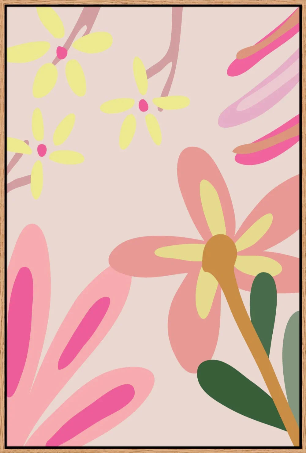 Pink Floral 9 | Poster Art Print