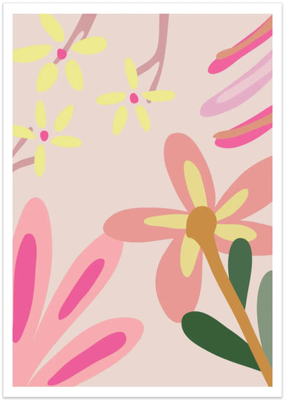Pink Floral 9 | Poster Art Print