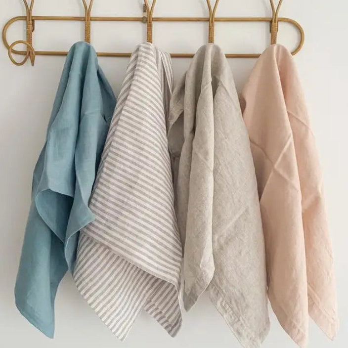 pure flax linen tea towels