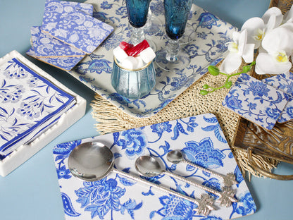 set of 3 silver palm tree serving spoons