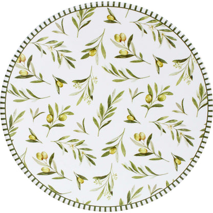 Mediterranean Olives Trivet and Placemat Round