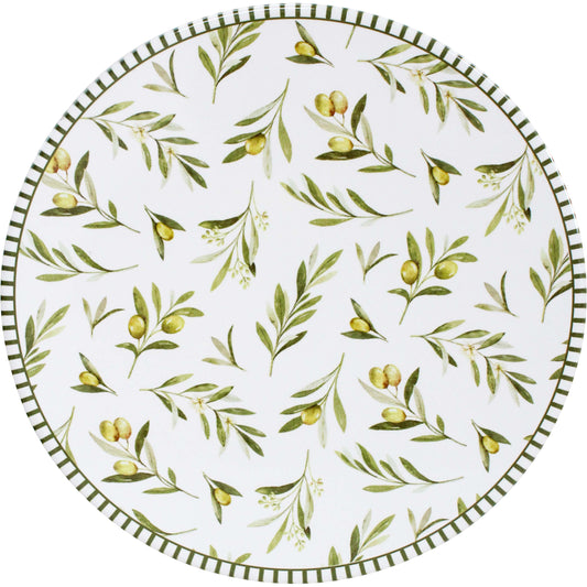 Mediterranean Olives Trivet and Placemat Round