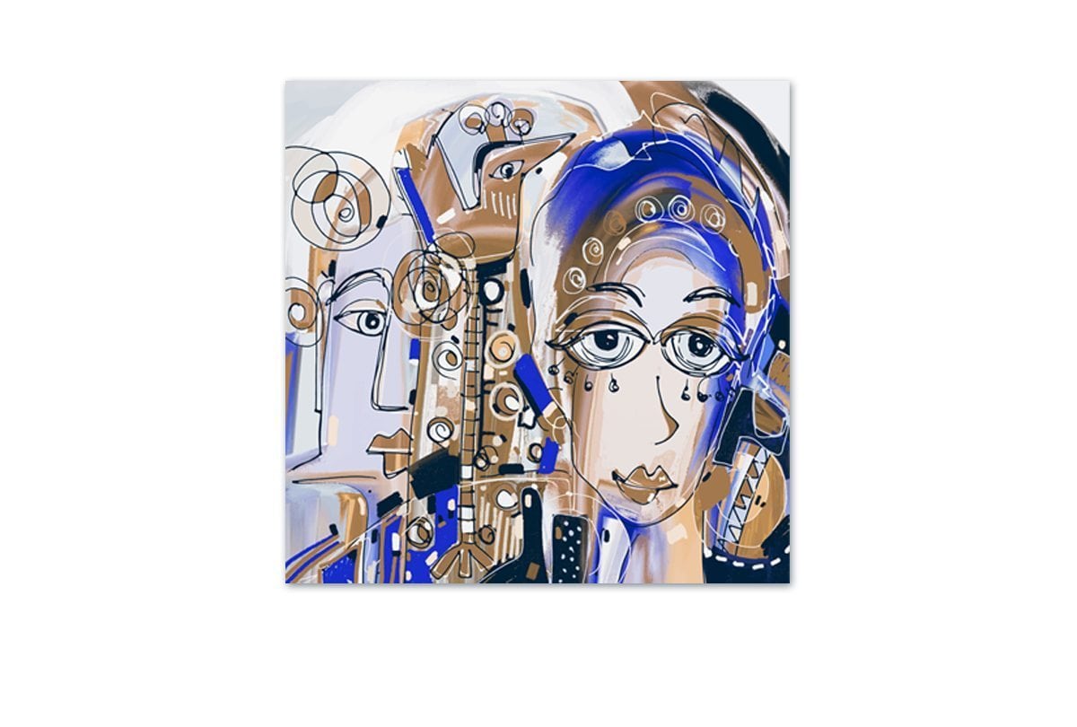 Abstract Lady | Canvas Wall Art Print - Final Touch Decor