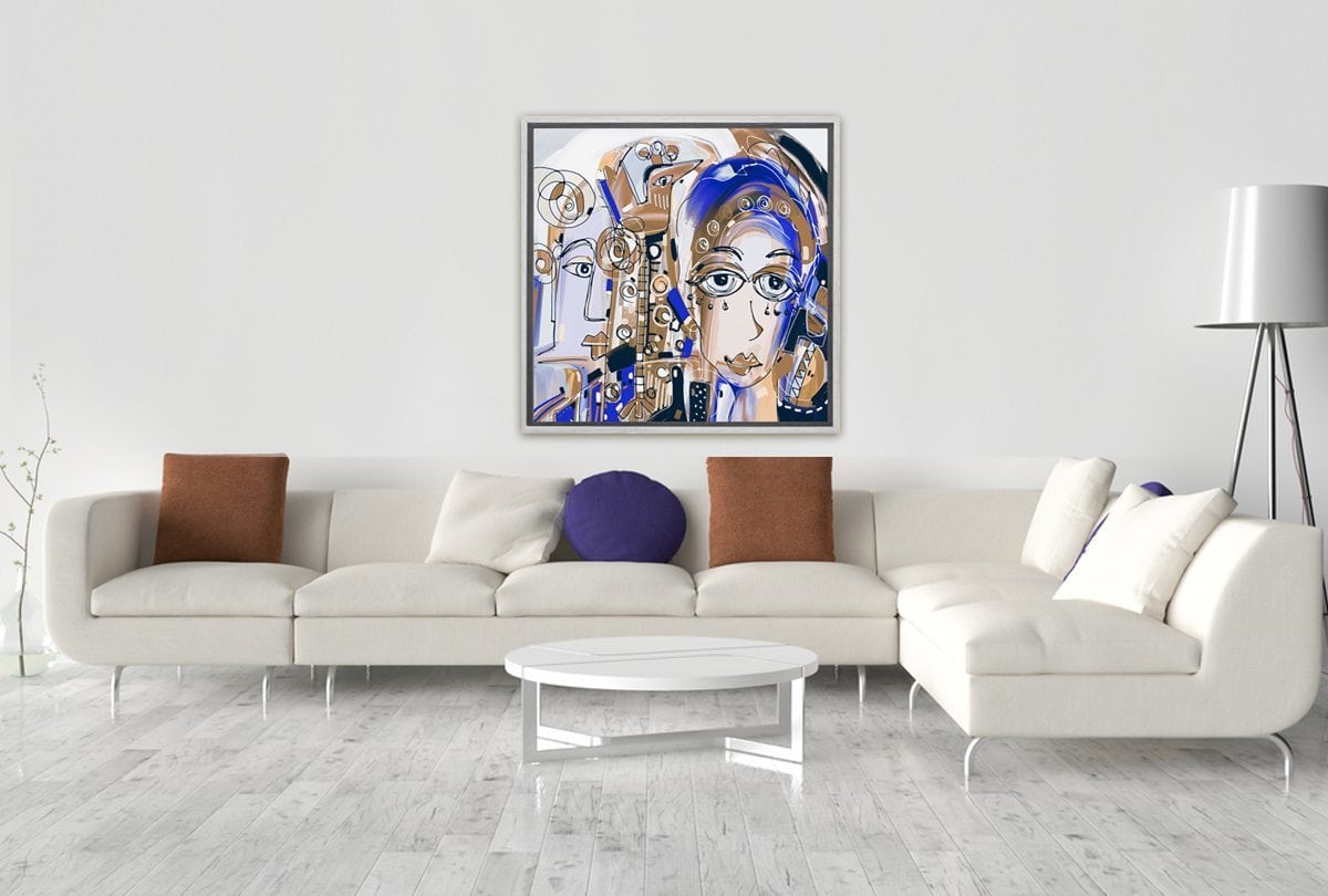 Abstract Lady | Canvas Wall Art Print - Final Touch Decor