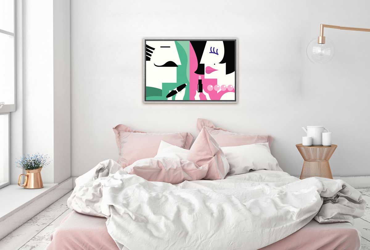 1500 New pink bed