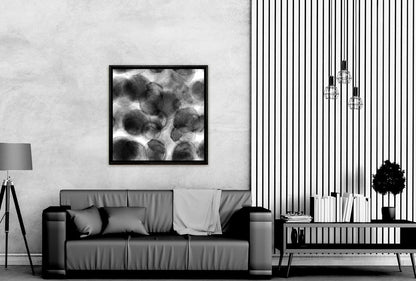 Black Watercolor Dots | Canvas Wall Art Print - Final Touch Decor