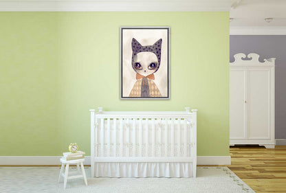 Cat in Cape Watercolour | Canvas Wall Art Print - Final Touch Decor