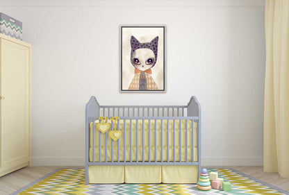 Cat in Cape Watercolour | Canvas Wall Art Print - Final Touch Decor