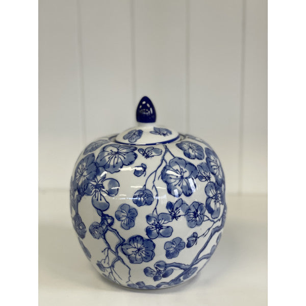 212q blue and white floral pumpkin jar 21cm 4