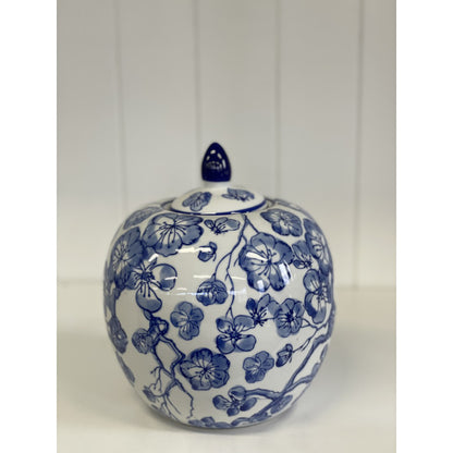212q blue and white floral pumpkin jar 21cm 4