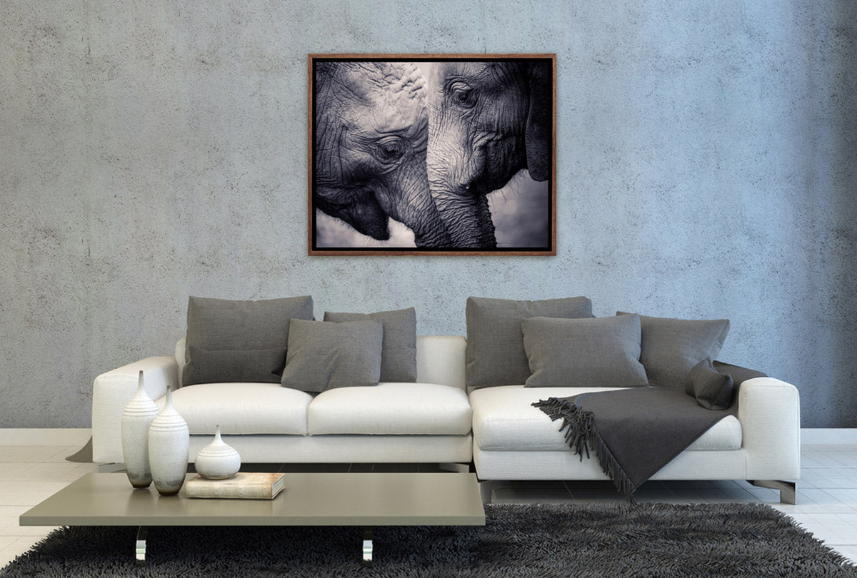 Elephant Love | Canvas Wall Art Print - Final Touch Decor
