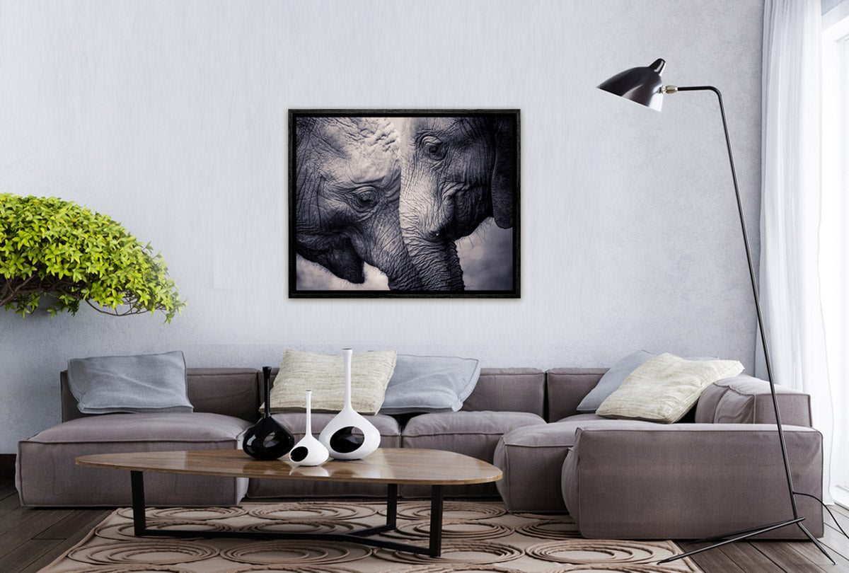 Elephant Love | Canvas Wall Art Print - Final Touch Decor