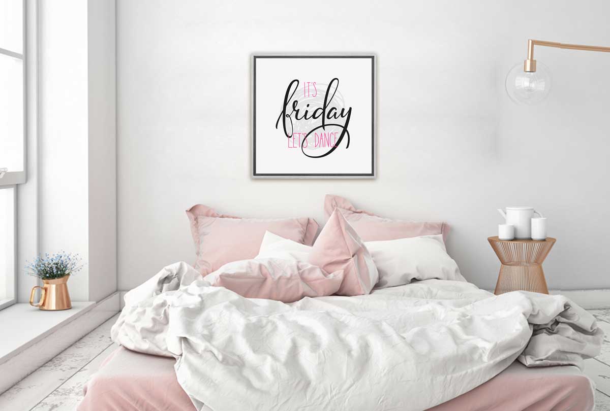 237 New pink bed