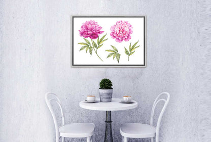 Peony Botanical Print | Flower Canvas Wall Art Print - Final Touch Decor