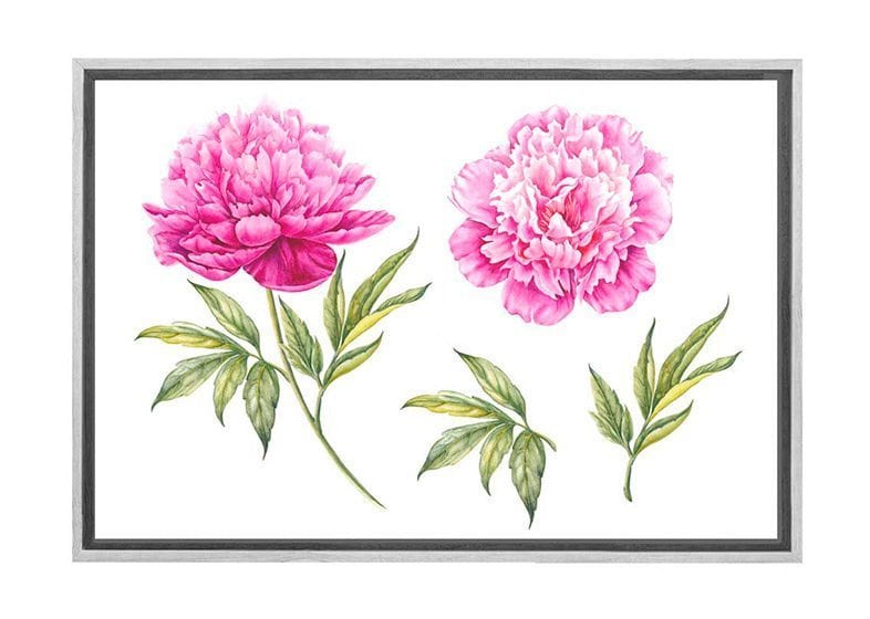 Peony Botanical Print | Flower Canvas Wall Art Print - Final Touch Decor