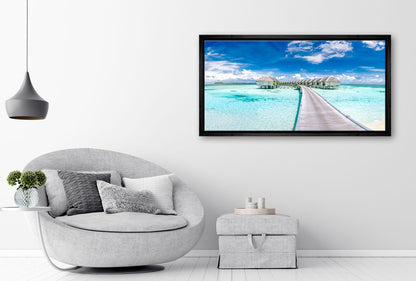 Maldives Tropical Villas | Tropical Wall Art Print - Final Touch Decor