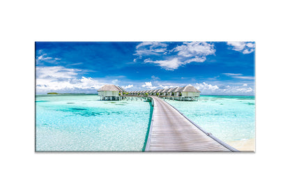 Maldives Tropical Villas | Tropical Wall Art Print - Final Touch Decor
