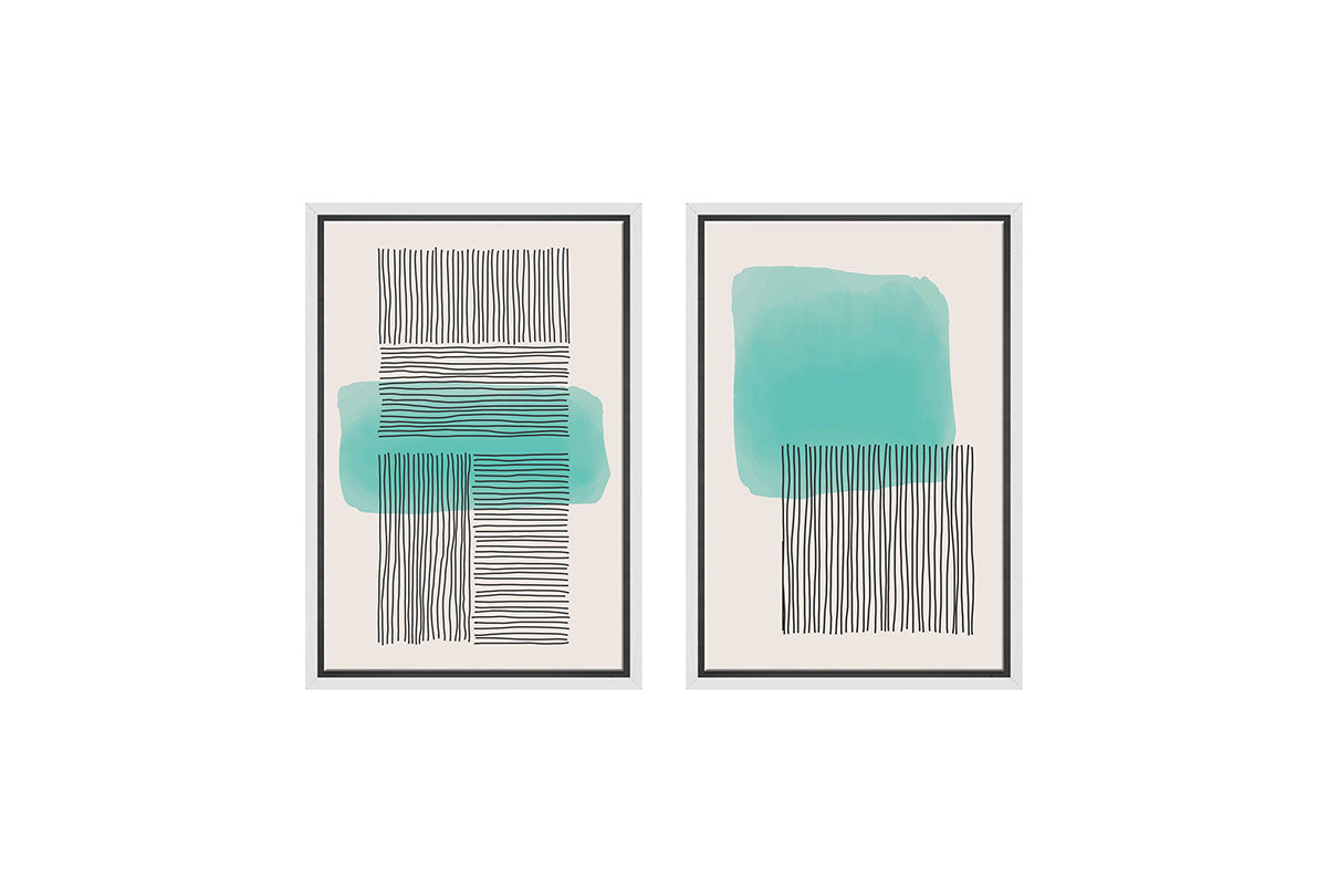 Minimalist Abstract Set 1AB | Abstract Wall Art Print
