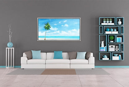 Tropical Beach Panorama | Canvas Wall Art Print - Final Touch Decor
