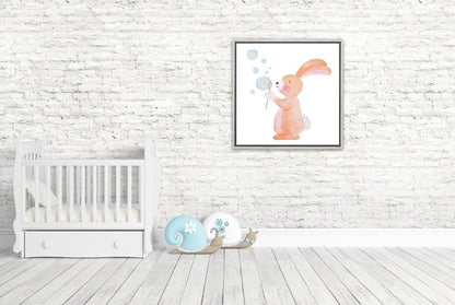 Bubble Bunny | Canvas Wall Art Print - Final Touch Decor