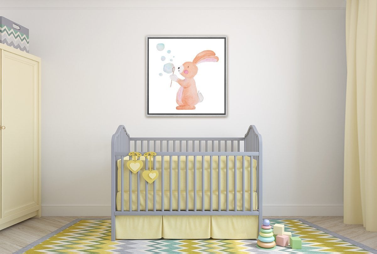 Bubble Bunny | Canvas Wall Art Print - Final Touch Decor