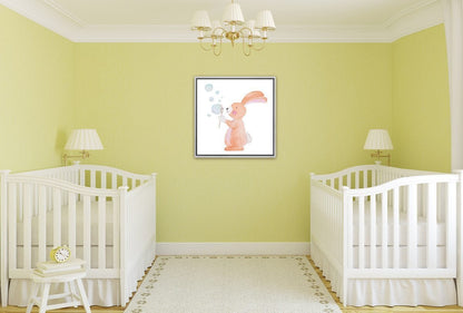 Bubble Bunny | Canvas Wall Art Print - Final Touch Decor