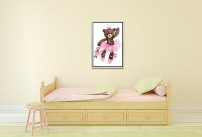 Ballet Bear & Baby Bear | Canvas Wall Art Print - Final Touch Decor