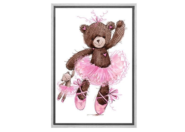 Ballet Bear & Baby Bear | Canvas Wall Art Print - Final Touch Decor