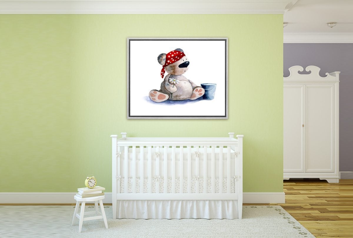 Tubby Toby Bear | Canvas Art Print - Final Touch Decor