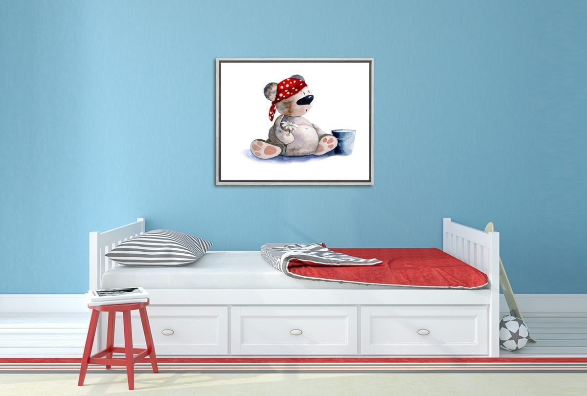 Tubby Toby Bear | Canvas Art Print - Final Touch Decor