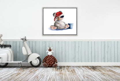 Tubby Toby Bear | Canvas Art Print - Final Touch Decor