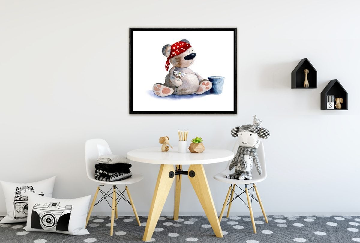 Tubby Toby Bear | Canvas Art Print - Final Touch Decor