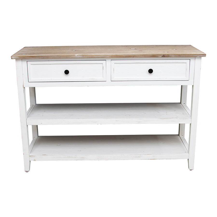 console table with shelf 2