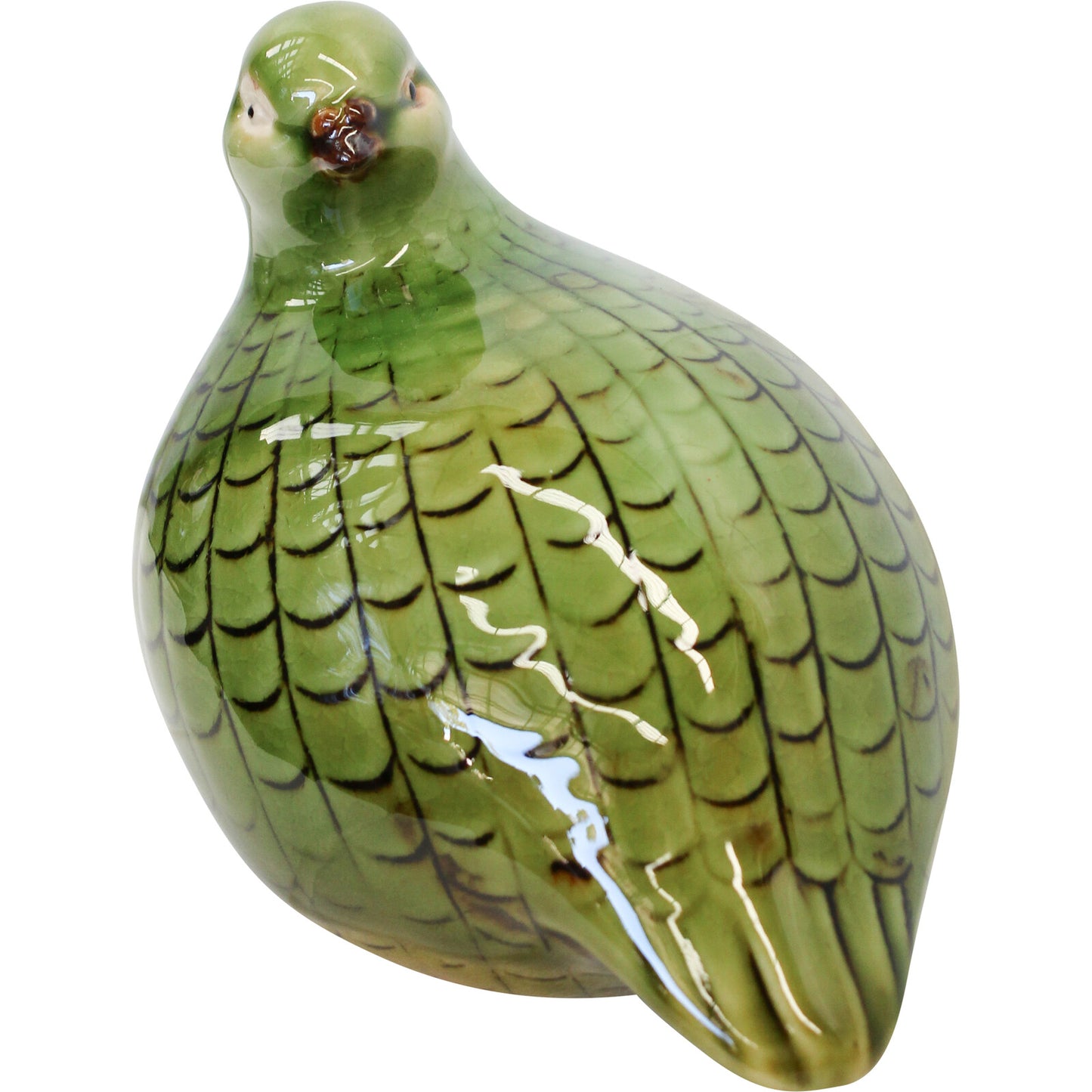 green guinea fowl decoration