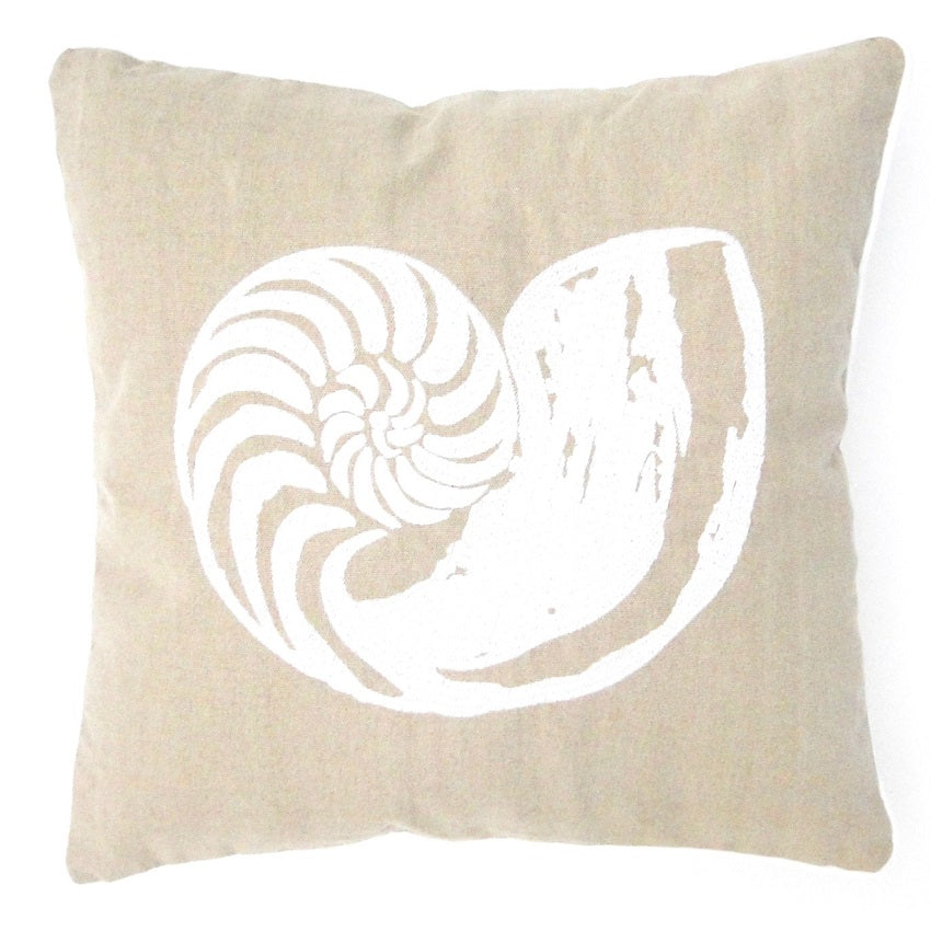 natalus shell cushion natural