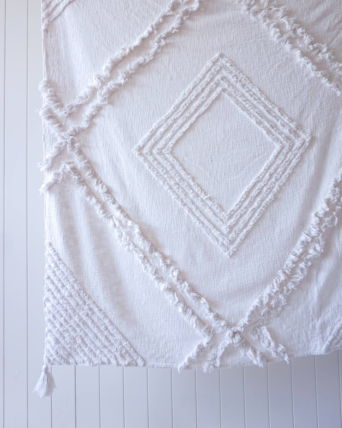 throw burleigh white 125x150cm